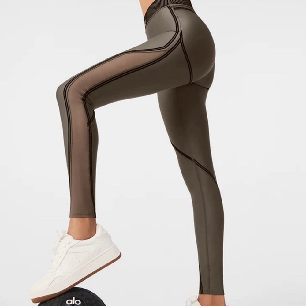 Alo Yoga Airlift Mesh Line Up High-Waist Legging